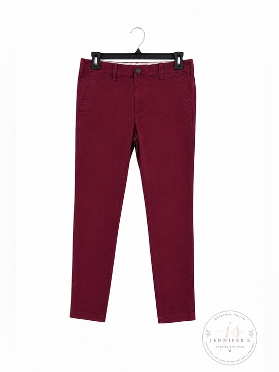 Hollister Other - Hollister Super Skinny Chino Pants Mens 30x32 Maroon Advanced Stretch